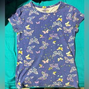 Insta Girl Butterfly Shirt & Varsity Girls sport shorts